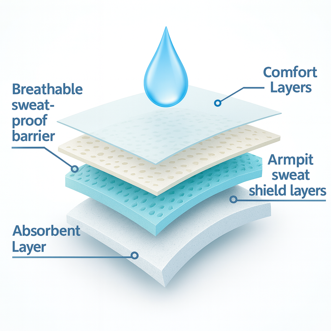 Zweet Absorberende Oksel Pads (20 stuks)